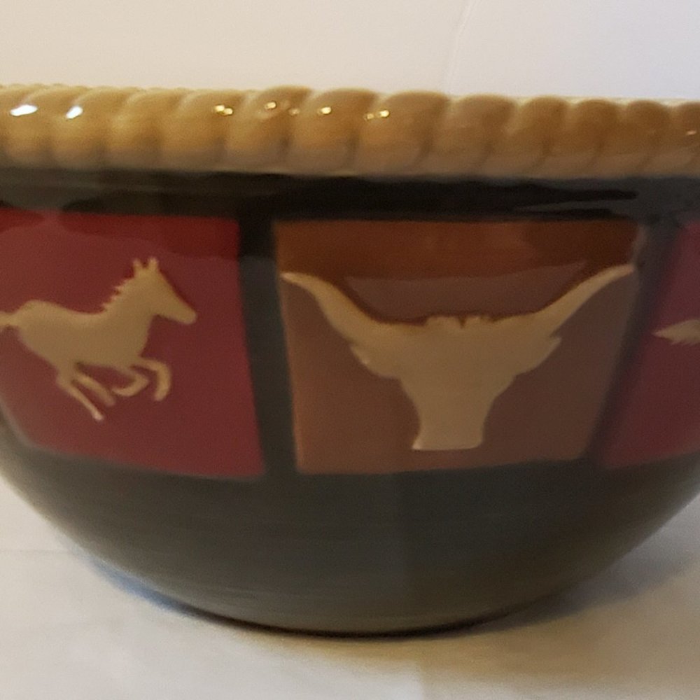 Happy Trails ROPE RIM Bowl